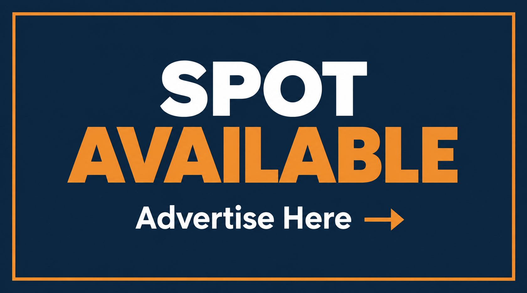 Spot Available — Advertise Here